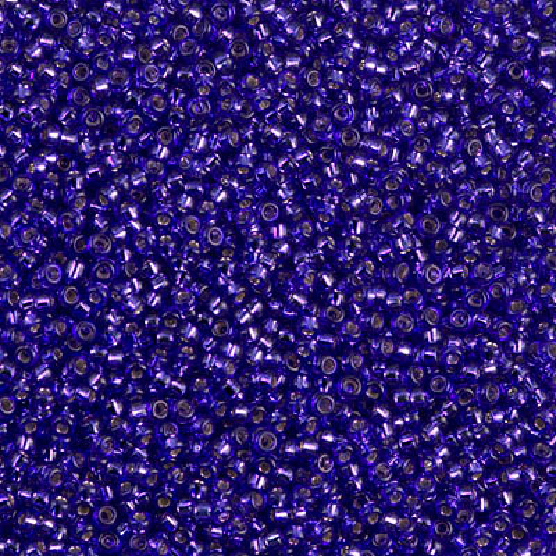 Miyuki Round Rocailles 1446-15/0 RR 1446 Dyed Silver Lined Red Violet