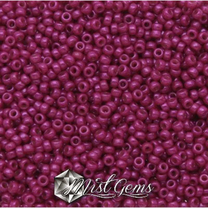 Miyuki Round Rocailles 1465-15/0 RR 1465L Opaque Fuchsia Luster