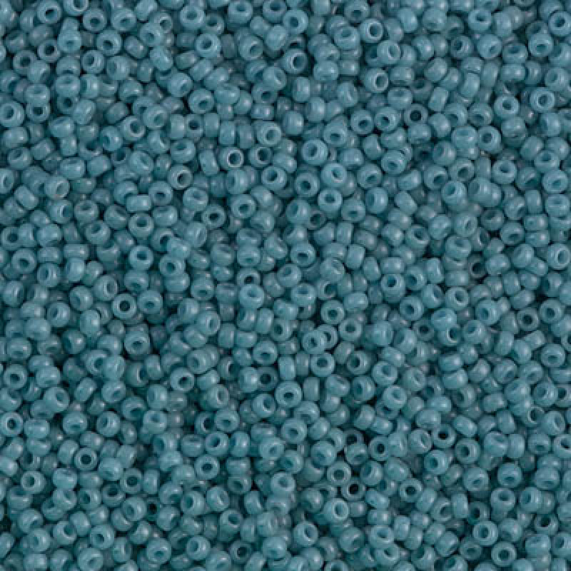 Miyuki Round Rocailles 1685-15/0 RR 1685 Dyed Semi-Frosted Opaque Shale