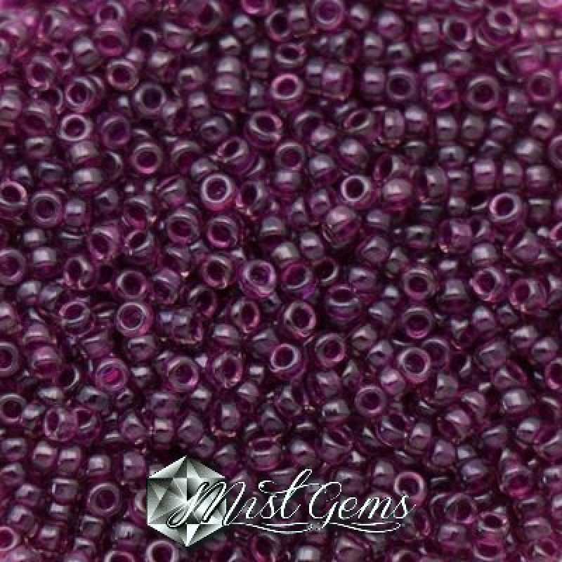 Miyuki Round Rocailles 2236-15/0 RR 2236 Transparent Luster Raspberry