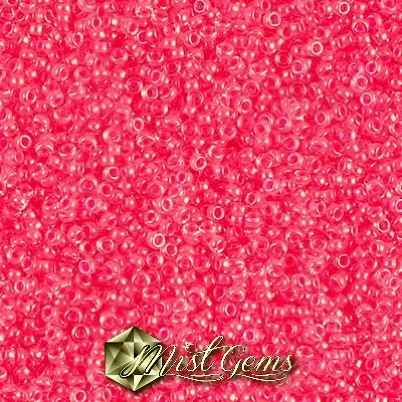 Miyuki Round Rocailles 4301-15/0 RR 4301 Luminous Pink