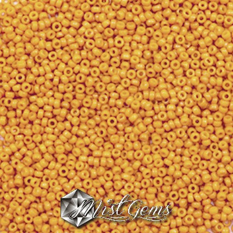 Miyuki Round Rocailles 4452-15/0 RR 4452 Duracoat Opaque Banana 