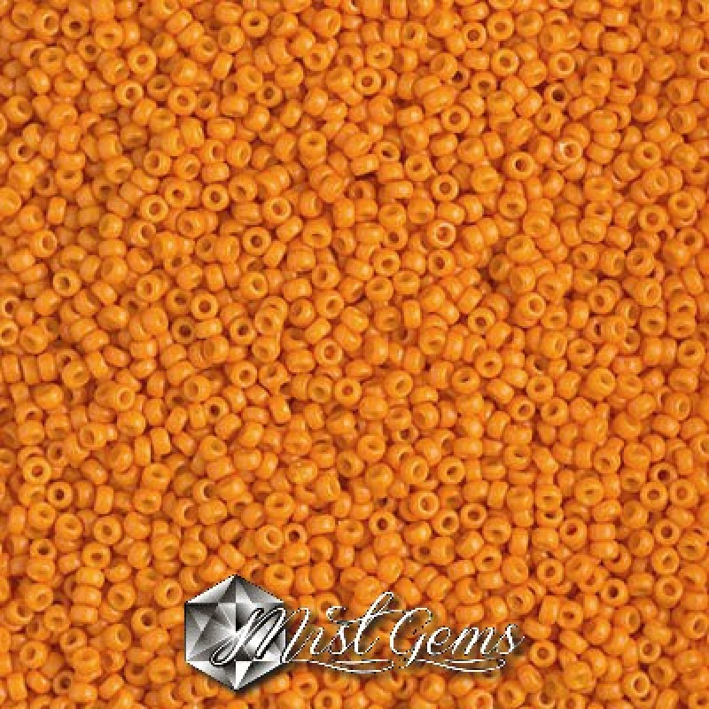 Miyuki Round Rocailles 4453-15/0 RR 4453 Duracoat Opaque Light Squash 