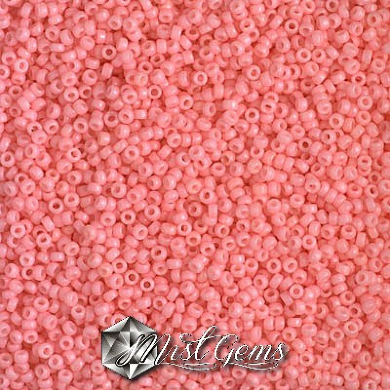Miyuki Round Rocailles 4466-15/0 RR 4466 Opaque Light Carnation 