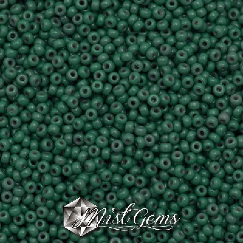 Miyuki Round Rocailles 4481-15/0 RR 4481 Duracoat Opaque Eucalyptus 