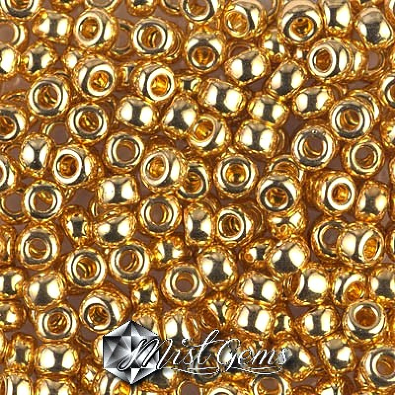 Miyuki Round Rocailles RR06/0-0191  24kt gold plated-2gr.