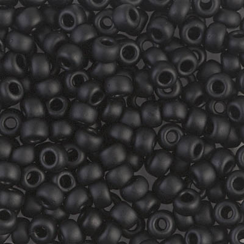 Miyuki Round Rocailles RR06/0-0401F Matte Black