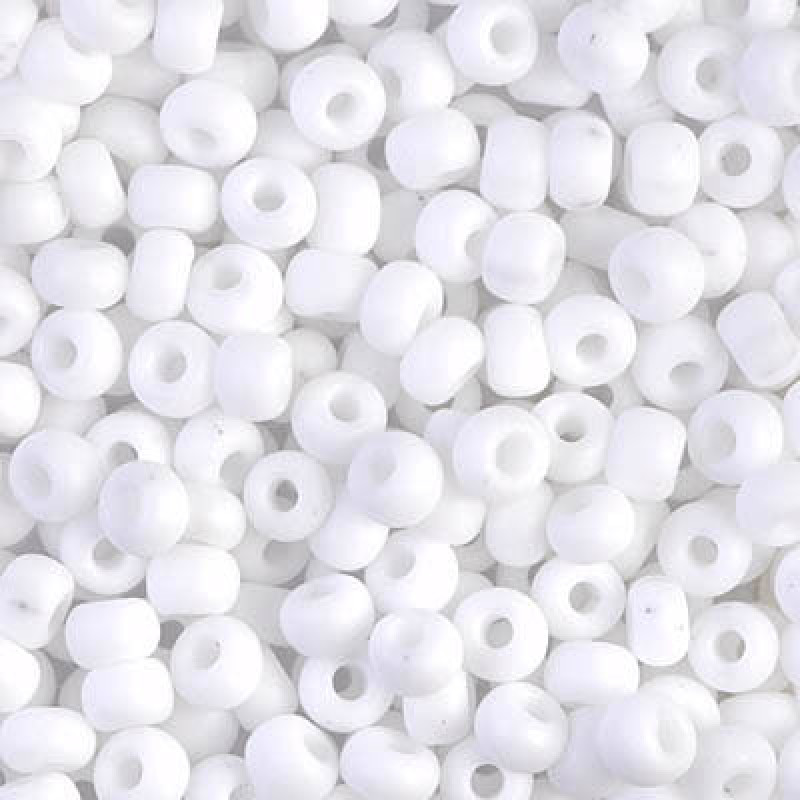 Miyuki Round Rocailles RR06/0-0402F Opaque Matte White