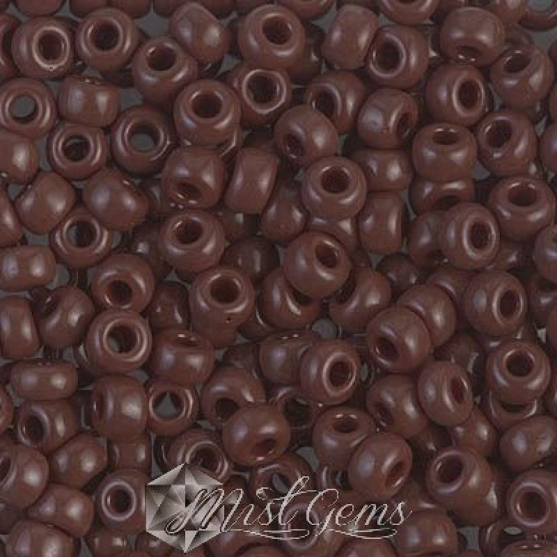 Miyuki Round Rocailles RR06/0-0409 Opaque Chocolate