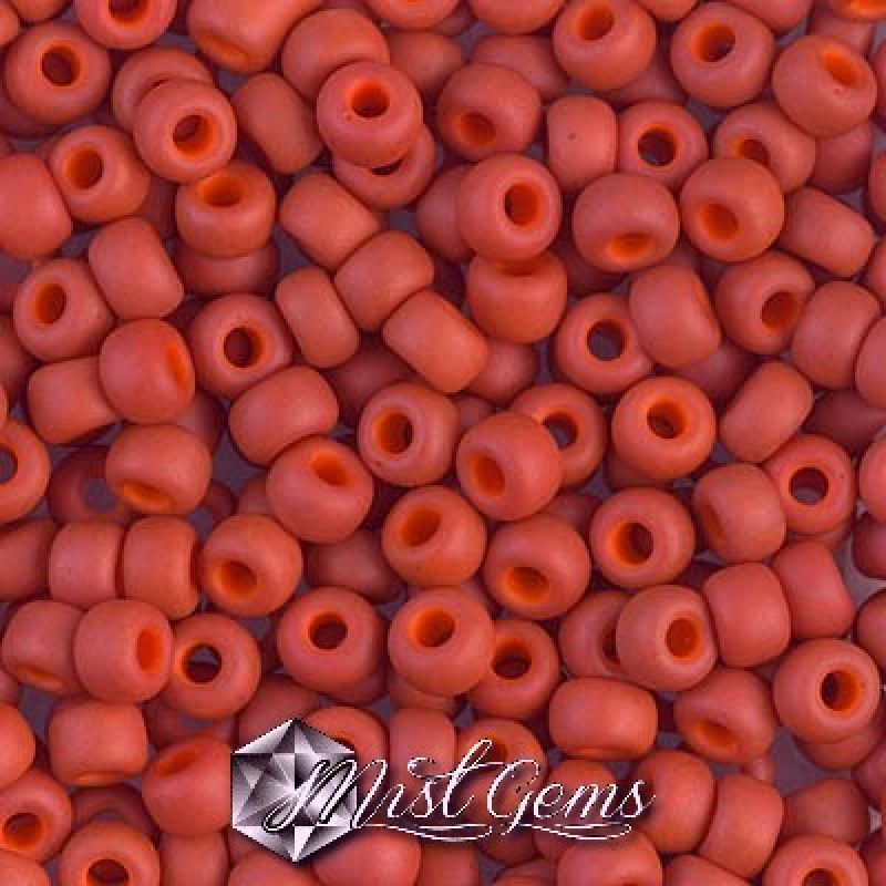 Miyuki Round Rocailles RR06/0-1236 Opaque Matte Terra Cotta