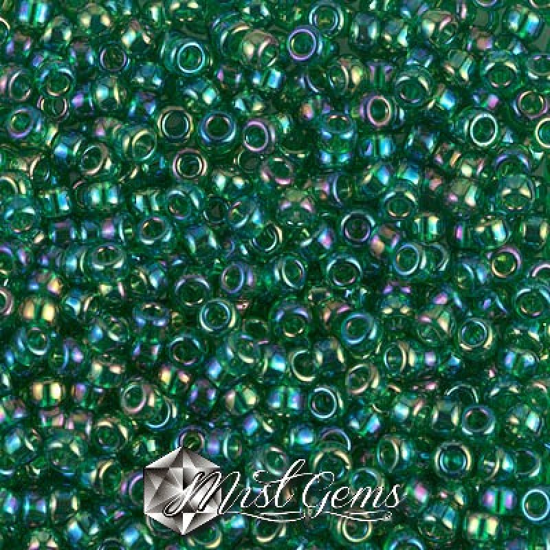 Miyuki Round Rocailles 8/0 RR 0179 Transparent Green AB