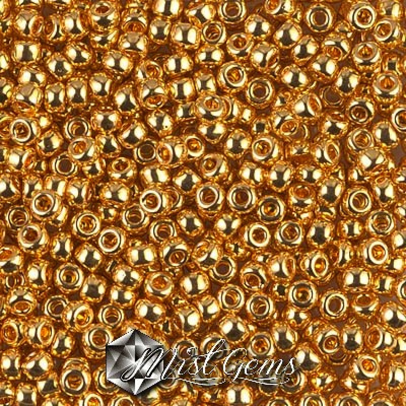 Miyuki Round Rocailles 8/0 RR 0191 24kt Gold Plated-2 gr.