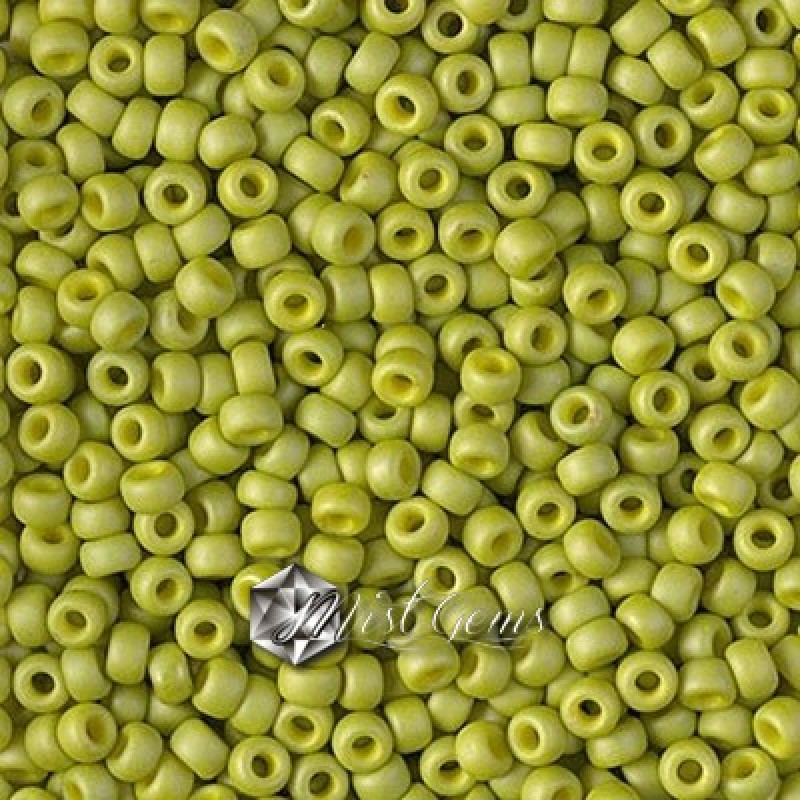 Miyuki Round Rocailles 8/0 RR 2316 Opaque Matte Lime
