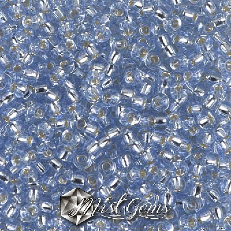 Miyuki Round Rocailles 8/0 RR 2430 Silverlined Light Sapphire