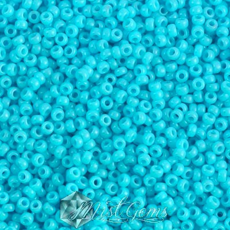 Miyuki Round Rocailles 11/0 RR-4480 Duracoat Opaque Underwater Blue 