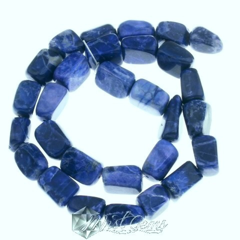 Lapis Lazuli cuboid 11-14X7-9mm-1sir