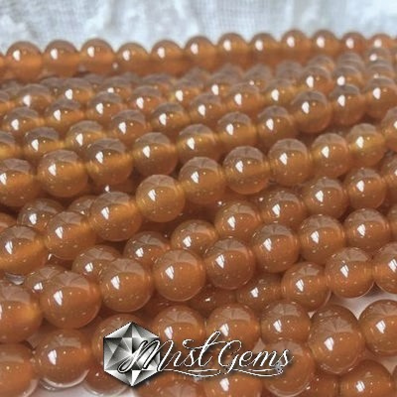 Agate Bej-Orange Sfere 4mm-15 buc