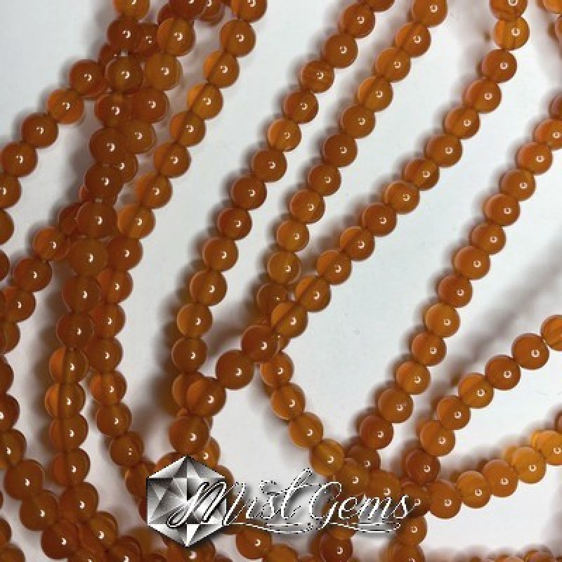 Agate Sfere 4mm Galben Topaz-10buc
