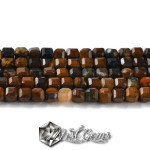 Ochi de Tigru Cuburi Fatetate 3.5mm-50 buc