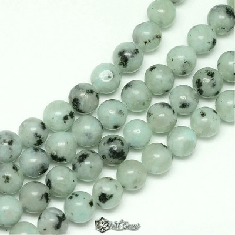 Jasp Sesame-Kiwi Sfere 10mm -10 buc.