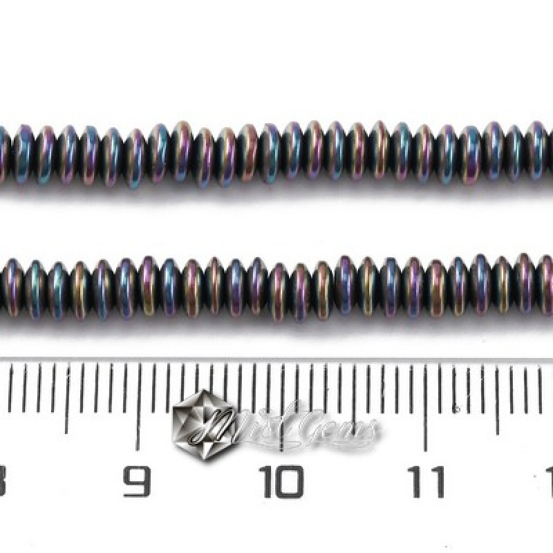 Hematit disc,heishi, culoare auriu -4X1.5mm-1sir