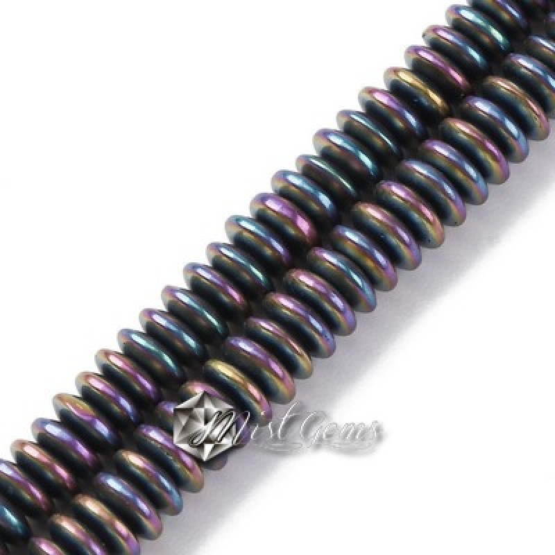 Hematit disc,heishi, culoare auriu -4X1.5mm-1sir