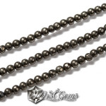 Pirita sfere 4mm;Gaura 0.5mm-20 buc.