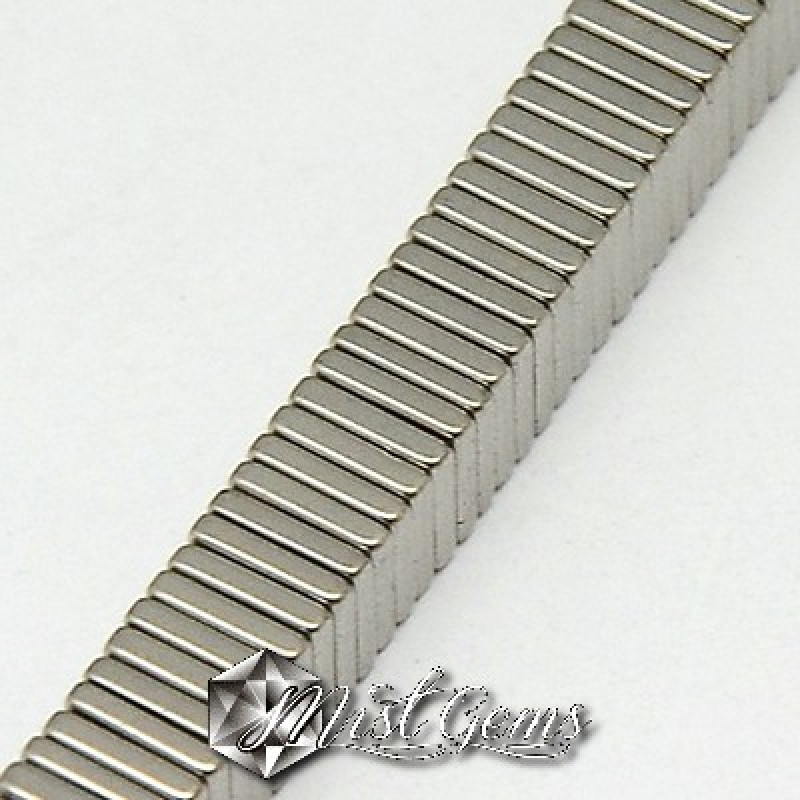 Hematit Heishi, Patrate Argintiu -4X1mm-50 buc
