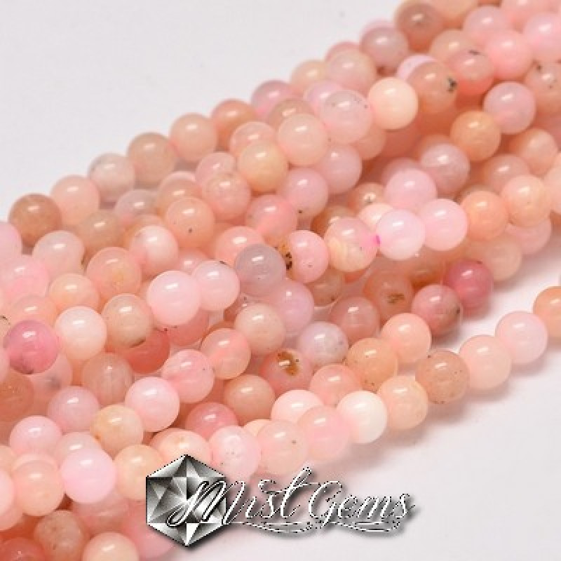 Opal Roz Sfere 4mm-10 buc