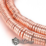 Hematit disc ,heishi,culoare aur roz-4.5X1mm-50 buc