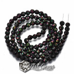 Hematit Sfere Negru cu AB,Fatetate , 4mm-1 sir