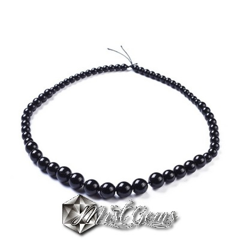 Obsidian  margele graduale-6-12mm-1sir