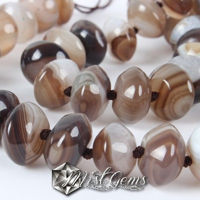 Agate Rondele Conice 14X8mm,multicolore-4 buc