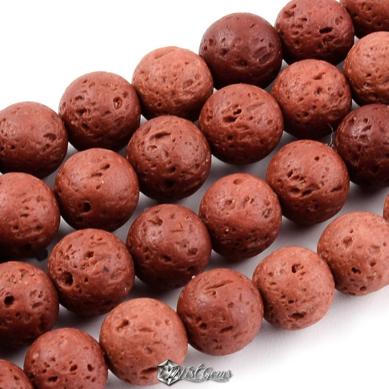 Lava Sfere Maro Roscat 10mm  -10 buc