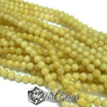 Jad Sfere 4mm verde Chifon -10 buc