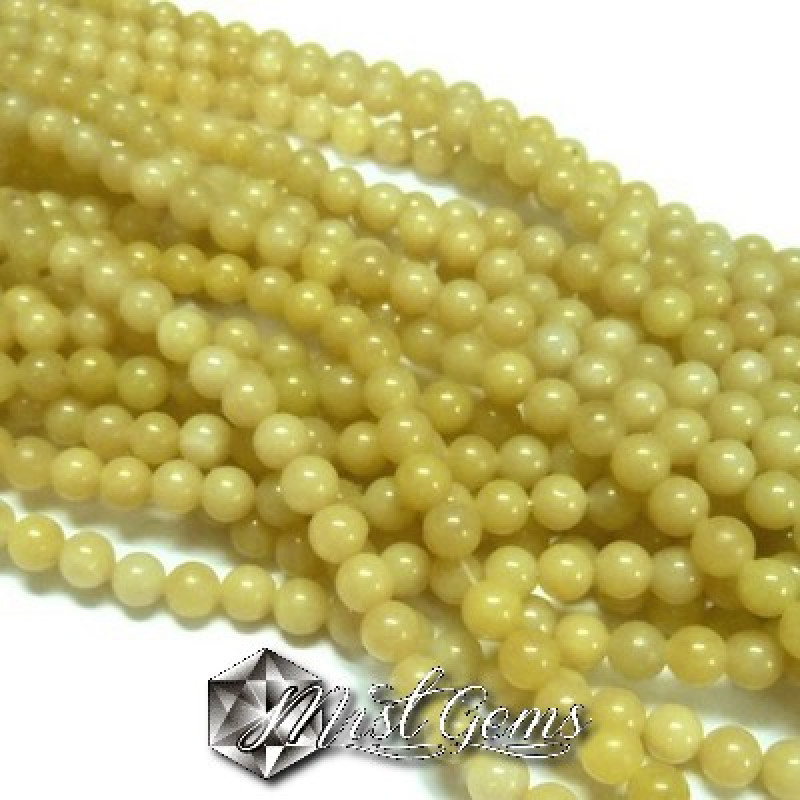 Jad Sfere 4mm verde Chifon -10 buc