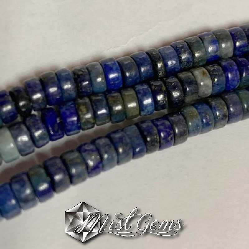 Lapis lazuli discuri Heishi 4mm-20buc.
