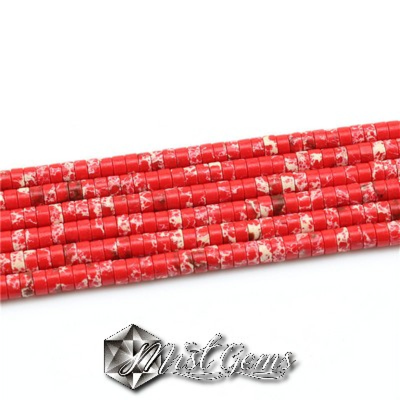 Turcoaz rondele -Heishi-4X2mm -20 buc.