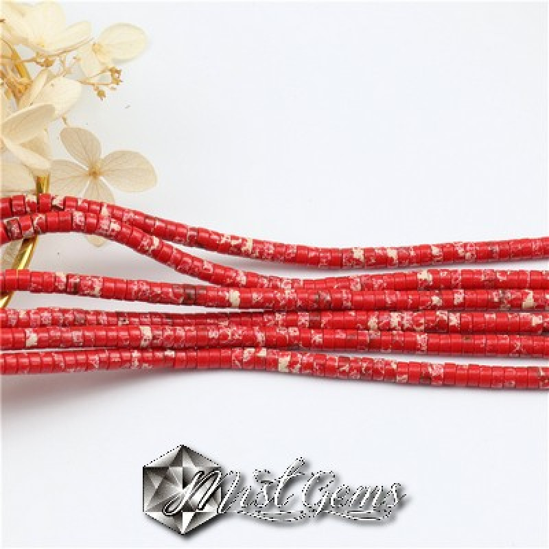 Turcoaz rondele -Heishi-4X2mm -20 buc.