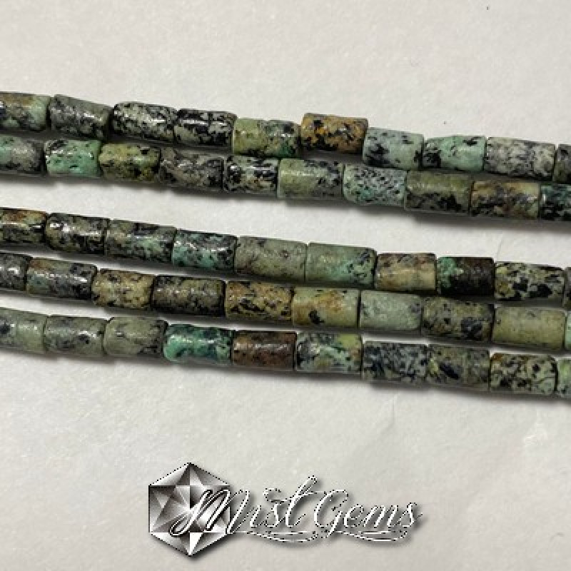 Turcoaz natural african tub-4X2mm -10 buc.
