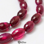 Agate "boaba de orez" fatetate magenta 11-12X7-8mm -4buc