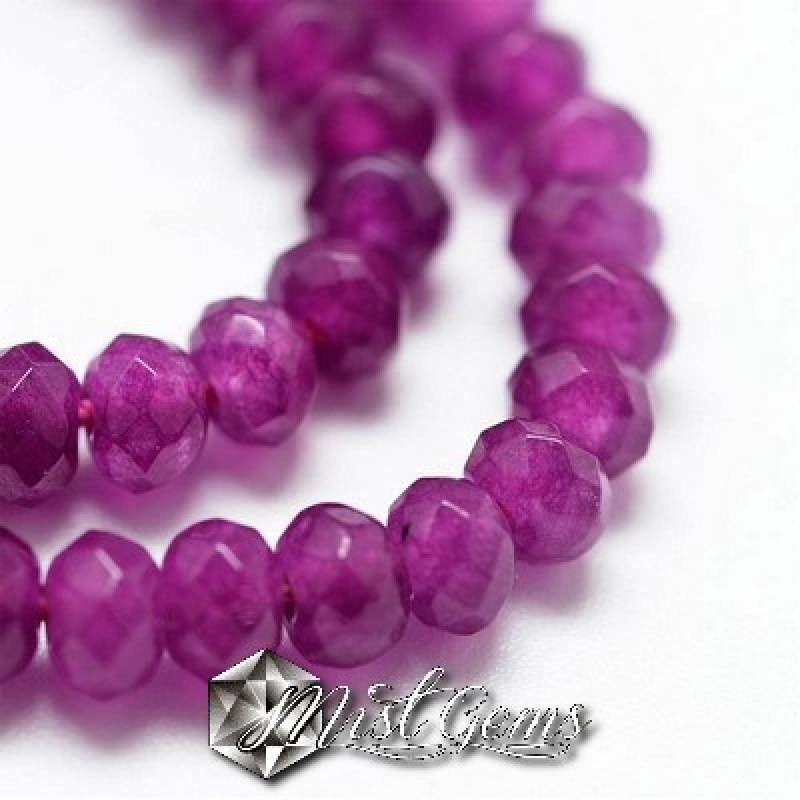 Jad rondele fatetate mov 4x3mm-20 buc.