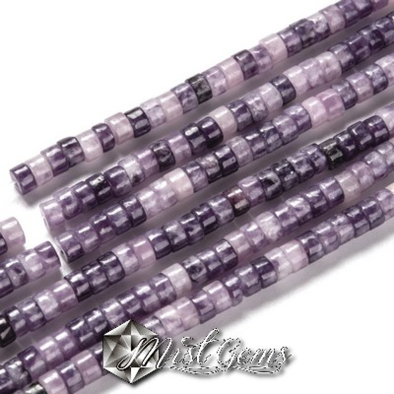 Jad rondele Heishi 4.5x2~3mm-20 buc.