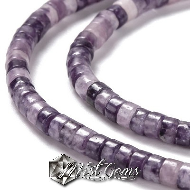 Jad rondele Heishi 4.5x2~3mm-20 buc.