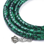 Malahit de Sinteza Discuri Heishi 4X2 mm-10 buc