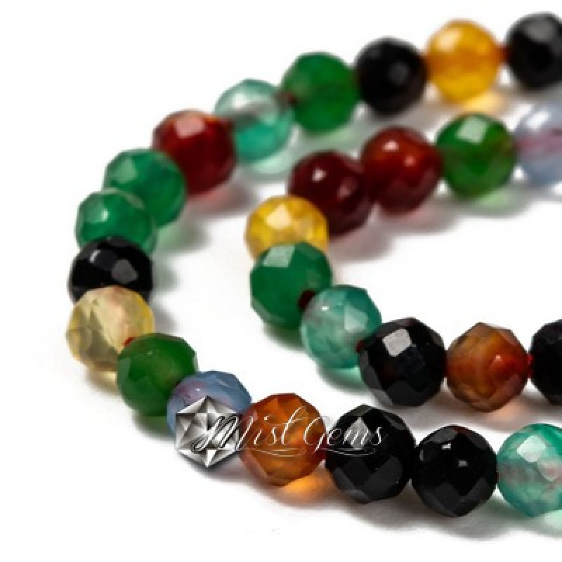Agate Sfere Fatetate Multicolore 3mm-1sir