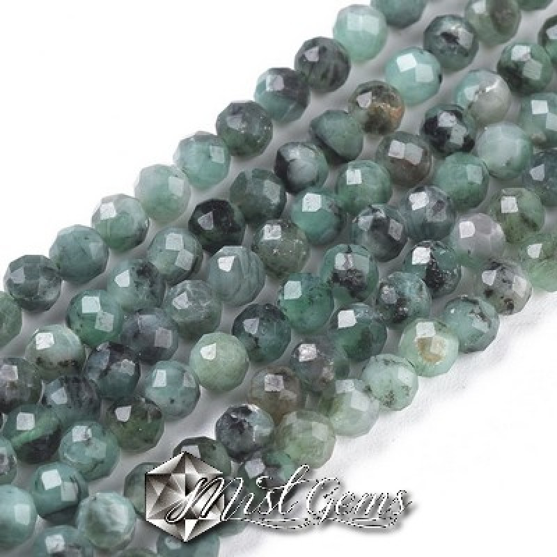 Jasp Sesame-Kiwi Sfere Fatetate 4mm -20 buc.