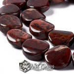 Jasp Brecciat,rotund,plat,16mm-1 buc