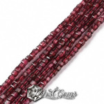 Cuburi Granat Fatetate 2.5X2.5mm-50 buc.