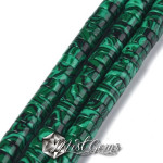 Malahit de Sinteza Discuri Heishi 6X3 mm-10 buc